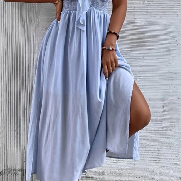 NWOT Tie Front Summer Dress - Picture 2 of 3